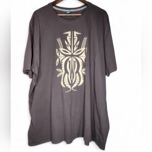 Spread Shirt Tribal Polynesian Graphic Tee in Gray Size 5XL
